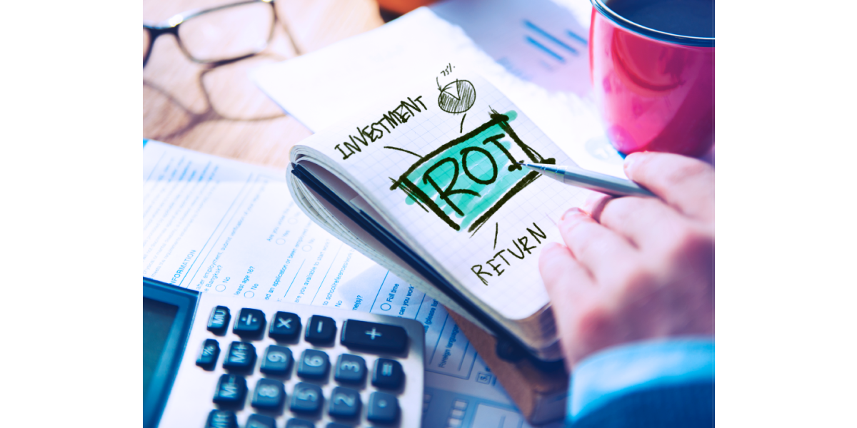 business person checking the ROI on printing equipment
