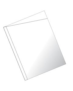 Plan Pouches Slant cut on front, Sealed 3 sides