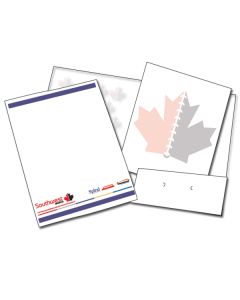 White 12 x 18 Twin Pocket Folder Kit