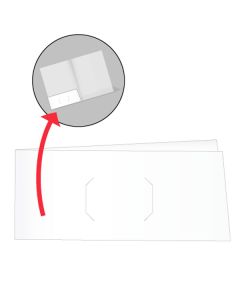 Spaark Pocket, 12pt White Gloss Left Flush Cut #3006