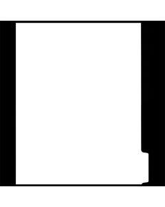 White Copy Tab Dividers 5th cut - Position #5
