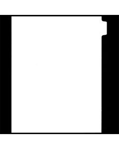 White Copier Tab Dividers 8th cut - Position #1