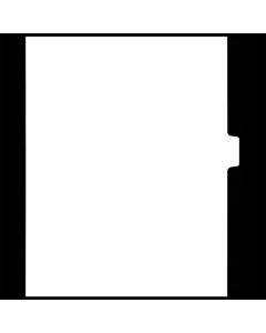 White Copy Tab Dividers 8th cut - Position #4