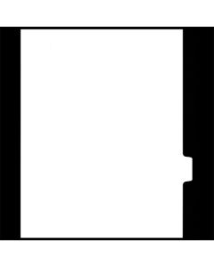 White Copy Tab Dividers 8th cut - Position #6