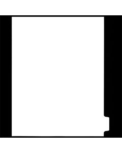 White Copy Tab Dividers 8th cut - Position #8