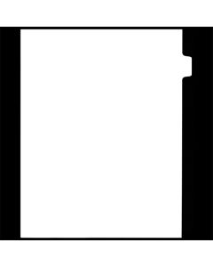 White Copy Tab Dividers 10th cut - Position #2