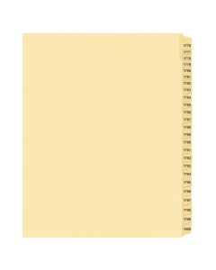 Litigation Tab Dividers *c* Buff 1776-1800