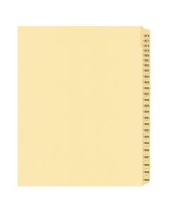 Litigation Tab Dividers *c* Buff 1876-1900