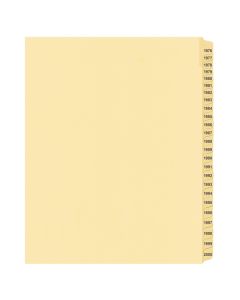 Litigation Tab Dividers *c* Buff 1976-2000