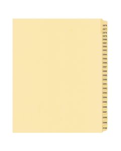 Litigation Tab Dividers *c* Buff 2076-2100