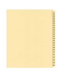 Litigation Tab Dividers *c* Buff 2151-2175