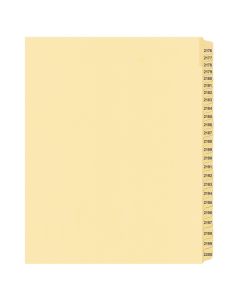 Litigation Tab Dividers *c* Buff 2176-2200