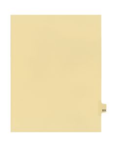 Onglets juridique Indiv Lettre 221 Coupe 25 C-Chamois