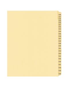 Litigation Tab Dividers *c* Buff 2226-2250