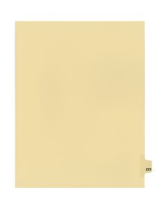 Onglets juridique Indiv Lettre 223 Coupe 25 C-Chamois