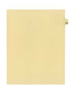 Onglets juridique Indiv Lettre 229 Coupe 25 C-Chamois