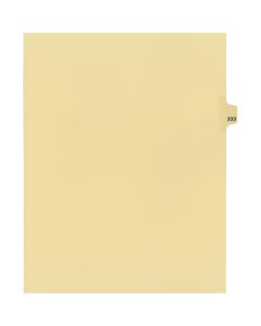 Onglets juridique Indiv Lettre 233 Coupe 25 C-Chamois