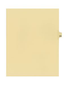 Onglets juridique Indiv Lettre 235 Coupe 25 C-Chamois