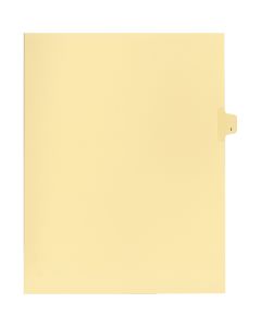 Litigation Tab Dividers *c* Buff "I"   26th Cut