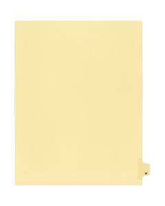 Litigation Tab Dividers *c* Buff "W"   26th Cut