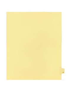 Litigation Tab Dividers *c* Buff "X"   26th Cut