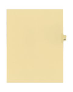 Onglets juridique Indiv Lettre 335 Coupe 25 C-Chamois