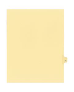 Onglets juridique  Indiv Lettre 43 Coupe 25 C-Chamois