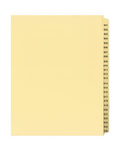 Onglets juridique Jeux Lettre 601-625 Coupe 25 Chamois