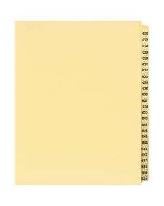 Onglets juridique Jeux Lettre 626-650 Coupe 25 Chamois