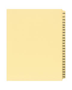 Onglets juridique Jeux Lettre 676-700 Coupe 25 Chamois