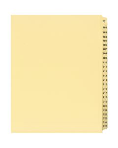 Onglets juridique Jeux Lettre 701-725 Coupe 25 Chamois