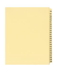Onglets juridique Jeux Lettre 726-750 Coupe 25 Chamois