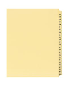 Onglets juridique Jeux Lettre 876-900 Coupe 25 Chamois