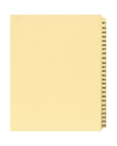 Onglets juridique Jeux Lettre 951-975 Coupe 25 Chamois
