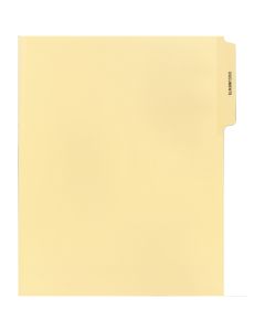 Family Court Tab Dividers Buff "DOCUMENTS" 3rd cut
