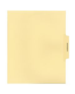 Family Court Tab Dividers Buff "ENDORSEMENTS" 3rd cut