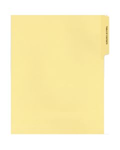Family Court Tabs Buff "TABLE OF CONTENTS" 3rd cut