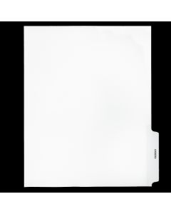 Family Court Tab Dividers White "Orders" 3rd cut