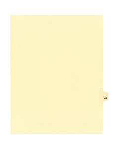 Litigation Tab Dividers Ivory #43