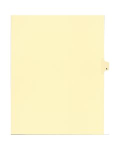 Onglets jur. Individuels Lettre "K" Coupe de 25 Ivoire