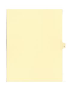 Onglets jur. Individuels Lettre "M" Coupe de 25 Ivoire