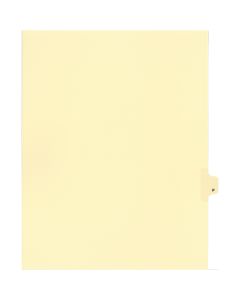 Onglets jur. Individuels Lettre "P" Coupe de 25 Ivoire