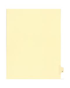 Onglets jur. Individuels Lettre "V" Coupe de 25 Ivoire