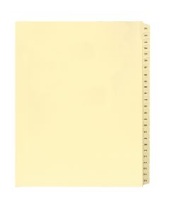 Alberta Manila Litigation Tab Dividers #251-275