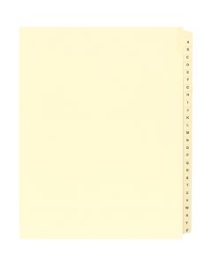 Alberta Manila Litigation Tab Dividers "A-Z" 26th cut