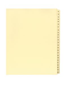 Alberta Manila Litigation Tab Dividers #451-475