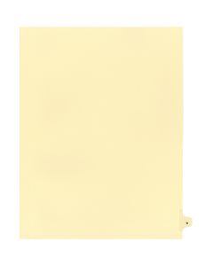 Alberta Manila Litigation Tab Dividers "W"