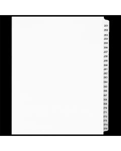 B.C. White 25th Cut #251-275 *D2109-00* (1 set/bag)