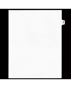 SW Index Tab Dividers White 15th Cut #03
