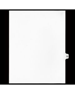 SW Index Tab Dividers White 15th Cut #10